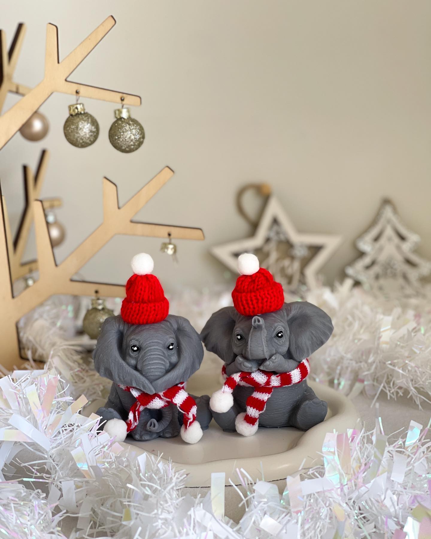 Elephant Candle Twin Pack - XMAS PRE-ORDER -