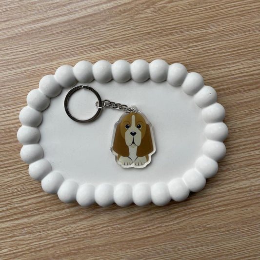 Basset Hound Keychain