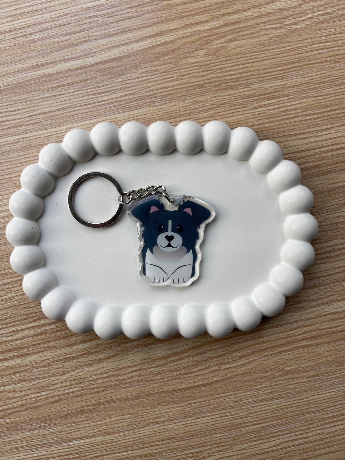 Border Collie Keychain