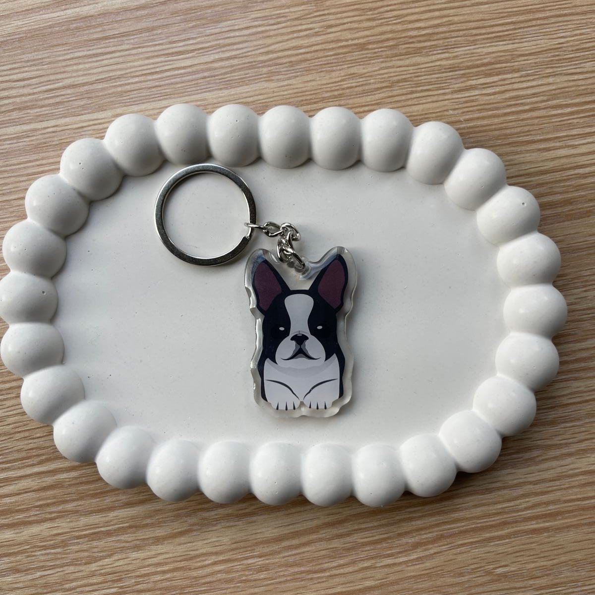 Boston Terrier Keychain