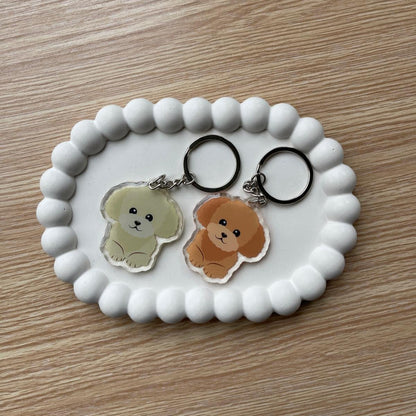 Poodle Keychain