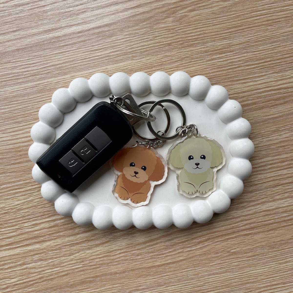 Poodle Keychain