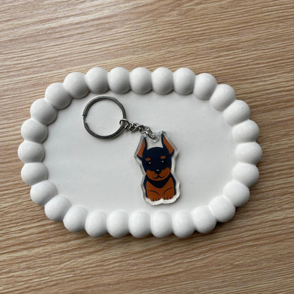 Doberman Keychain