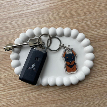 Doberman Keychain