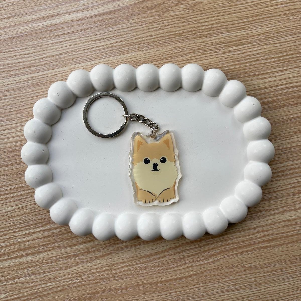 Pomeranian Keychain