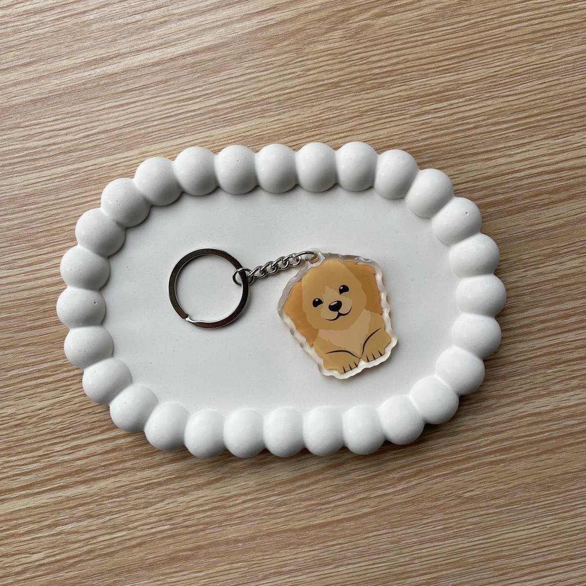 Golden Retriever Keychain