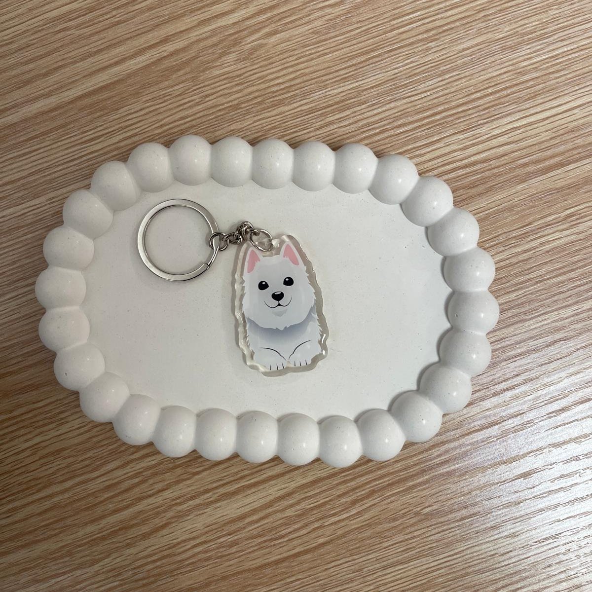 Samoyed Keychain