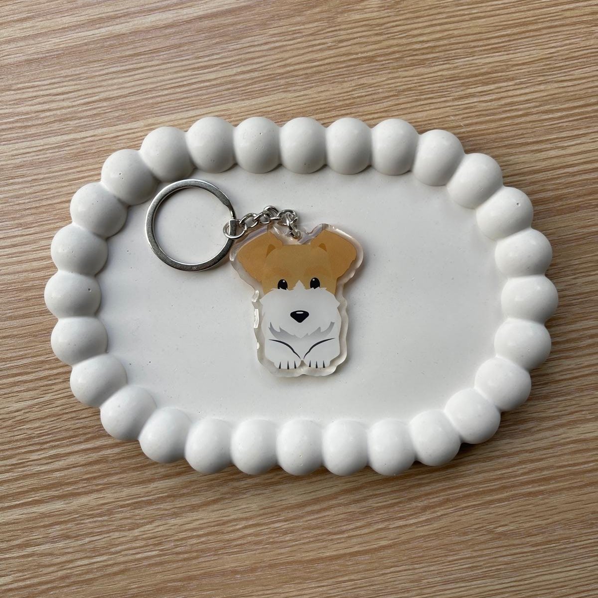 Wire Fox Terrier Keychain