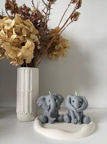 Elephant Candle Twin Pack